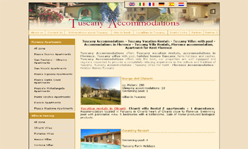 Tuscany Accommodations