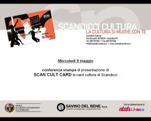 Lancio della Card Cultura di Scandicci: Scan Cult Card