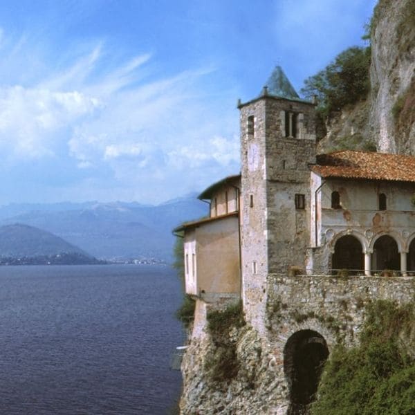 View of the Hermitage of Santa Caterina del Sasso