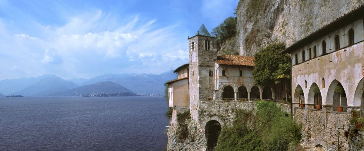 View of the Hermitage of Santa Caterina del Sasso