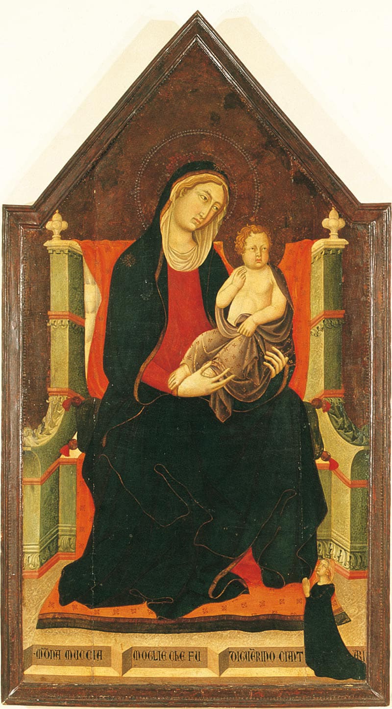 Opera Madonna with child, Municipal Museum of Lucignano