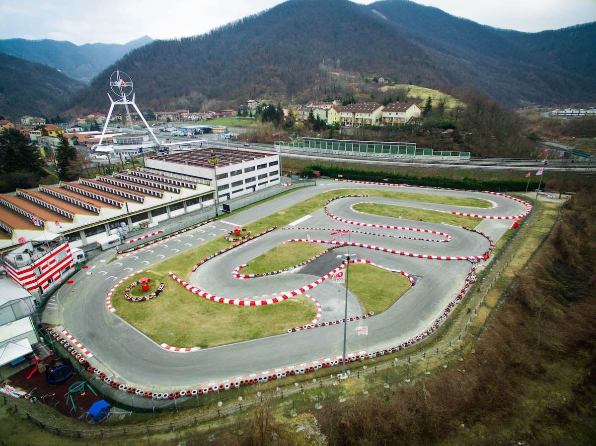 Pista Rongo go-kart PG corse vista del circuito