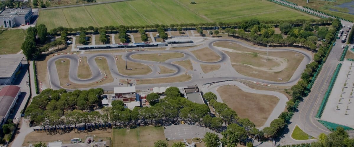 Pista Azzurra Jesolo go-kart - vista del circuito